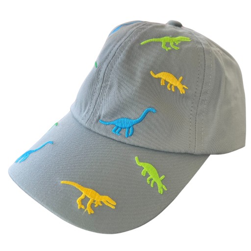 Czapka z daszkiem dla chłopca w dinozaury bejsbolówka dziecięca 48-50 cm