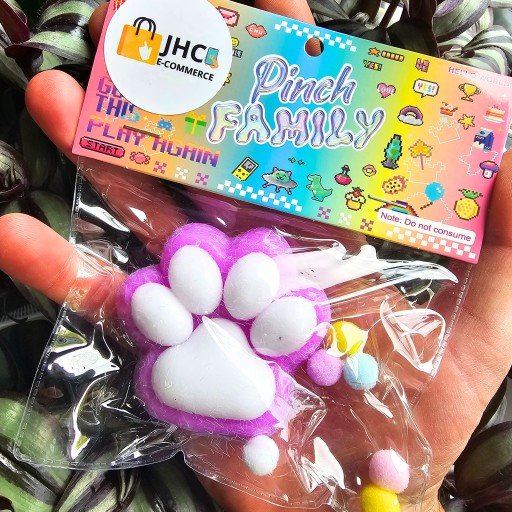 KOCIA PSIA ŁAPKA GNIOTEK ZABAWKA EDUKACYJNA ANTYSTRESOWA KOTEK Squishy wł-f