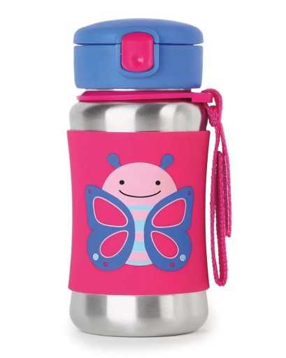 SKIP HOP Bidon stalowy dla dziecka Motyl 350 ml