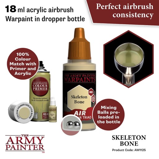 ARMY PAINTER AW1125 Warpaints Air: Skeleton Bone 18ml
