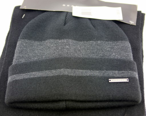 $50 SEAN JOHN Zestaw Czapka Szal Szalik SJ 53-59cm