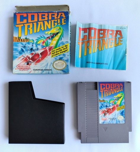 Zdjęcie oferty: ORYGINALNA GRA NINTENDO NES COBRA TRIANGLE Z PUDEŁKIEM (BOX)