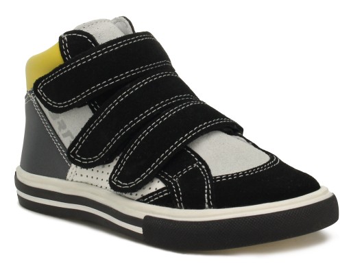 Buty BARTEK trzewiki chłopięce szaro-czarny 31