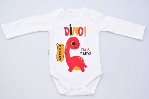 BAWEŁNIANY ZESTAW Z CZAPKĄ DINOZAUR NIEMOWLAK R 68