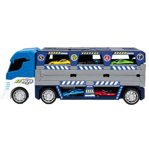 WYRZUTNIA AUTEK CIĘŻARÓWKA TRANSPORTER LAWETA 3W1 OGROMNA 130 CM + RESORAKI