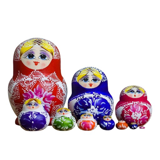 10 sztuk Halloween zagnieżdżających lalek Matryoshka Lalki dla dorosłych na urodziny w domu