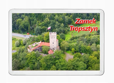 Zdjęcie oferty: TROPSZTYN ZAMEK Pamiątka magnes na lodówkę akrylowy