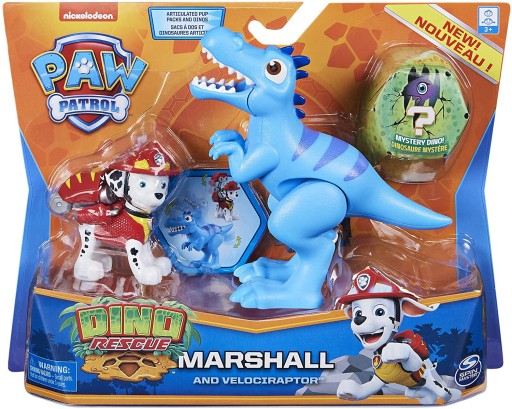 Zestaw Spin Master Psi Patrol Dino Rescue Rubble and Triceratops