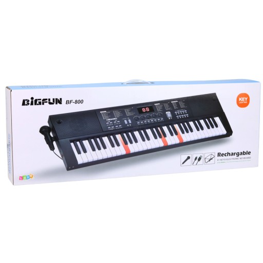 DUŻY KEYBOARD PIANINKO ELEKTRYCZNE Z MIKROFONEM
