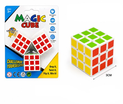 KOSTKA LOGICZNA MAGIC CUBE 3X3 UKŁADANKA EDUKACYJNA