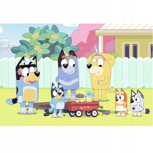Puzzle 100 Wesoły świat Bluey 16471 Trefl