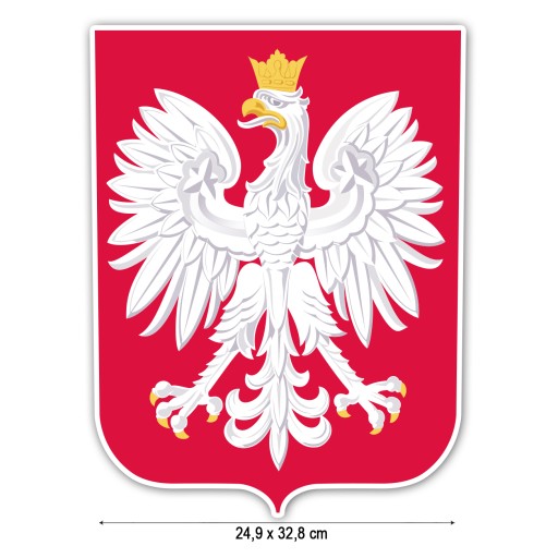 Dekoracja na drzwi okno Godło Polski 3 maja święto niepodległości szkoła