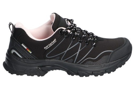 TREKKINGI BUTY SPORTOWE AMERICAN CLUB WT219 SOFTSHELL DAMSKIE B/PINK 36