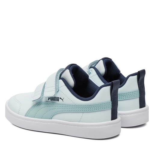 PUMA COURTFLEX 371543 31 BUTY DZIECIĘCE TRAMPKI TENISÓWKI ZIELONE NA RZEPY