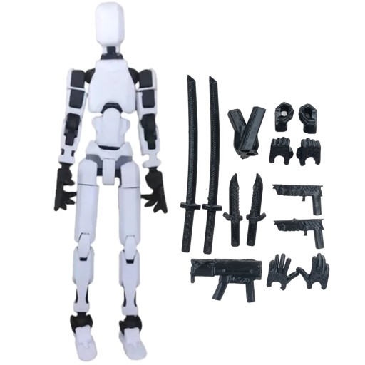 Zdjęcie oferty: Wieloprzegubowy ruchomy robot Drukowany manekin 3D Misiek_3D_PL 13 Dummy