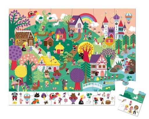Puzzle w walizce JANOD Baśnie 24 elementy 3+