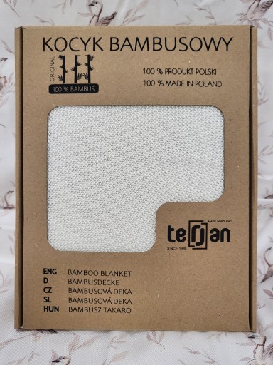 TERJAN kocyk bambusowy 100x80 TWO LEFT waniliowy