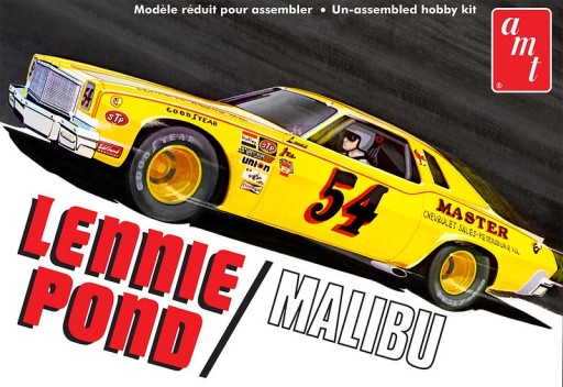 Model Plastikowy - Samochód 1:25 Lennie Pond 1974 Chevy Malibu Stock Car -