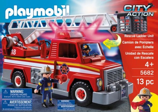 Playmobil City Action 5682 Wóz strażacki