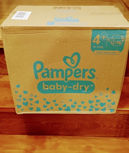 Pieluszki Pampers Baby-Dry Rozmiar 4+ 198 szt.