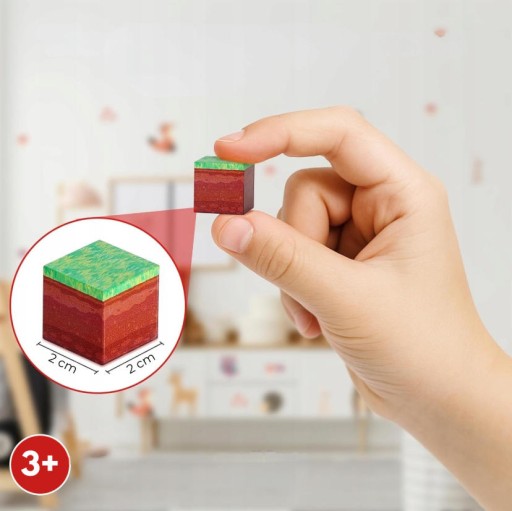 KLOCKI MOCNY MAGNES ZESTAW KONSTRUKCYJNY 200 EL. + 10 FIGURKA+PUDEŁKO TNT