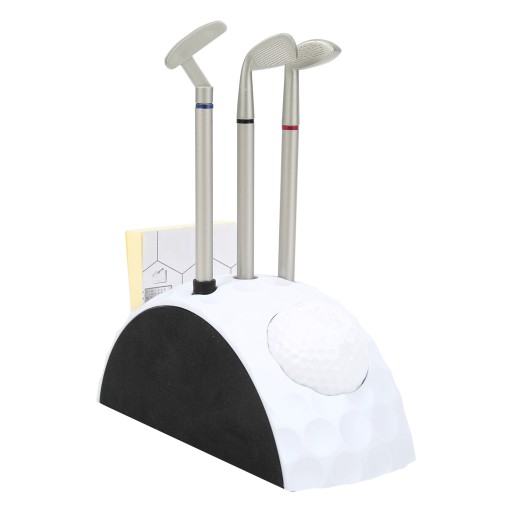 Mini Golf Putter - Stojak na Długopisy z 3 Piłeczkami - Dekoracja na Biurko