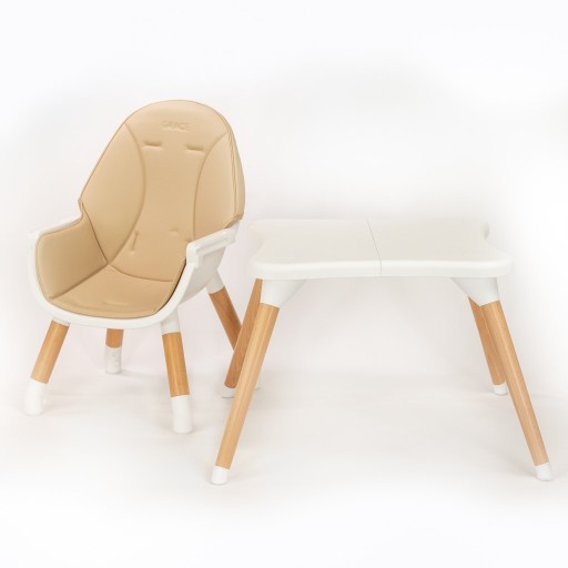 Krzesełko do karmienia stolik 3w1 New Baby Grace beige