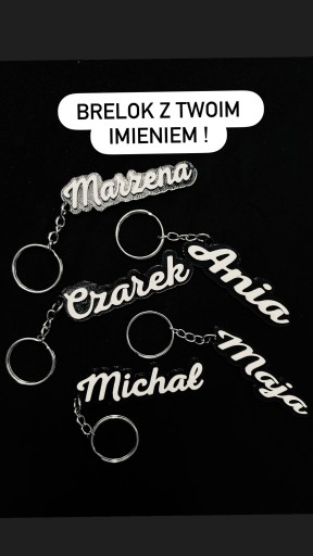 Zdjęcie oferty: BRELOK Z IMIENIEM NAPIS 3D PREZENT