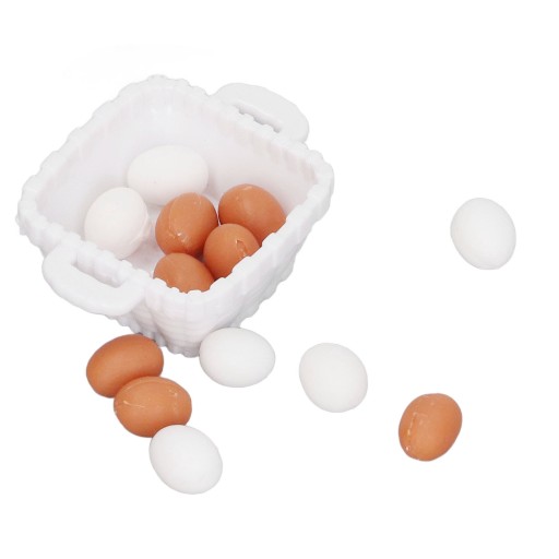 Dollhouse Egg Model 1:12 Skala z plastikowym domem dla lalek z 08