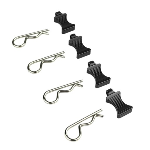 4 sztuki RC Car Body Shell Clips Pin 1:6 Car Hobby Car Parts Black