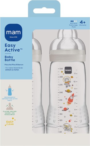 2x MAM Easy Active Butelki 4m+