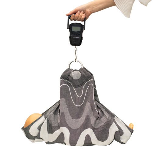 Tuląca waga Supermama Baby Gray Waves Dark