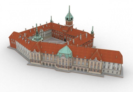OZDOBY DO POKOJU ZABAWECZKA Puzzle 3D Zamek Królewski w Warszawie PUZLE