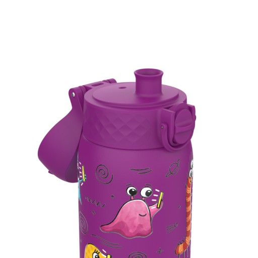 STALOWY LEKKI BIDON NA WODĘ STAL NIERDZEWNA FIOLETOWY KOSMICI ION8 0,4 l