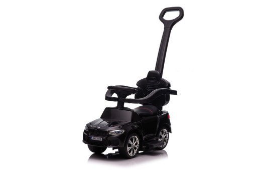 Licencjonowany wózek spacerowy BMW z uchwytem do przechowywania, klaksonem, czarny