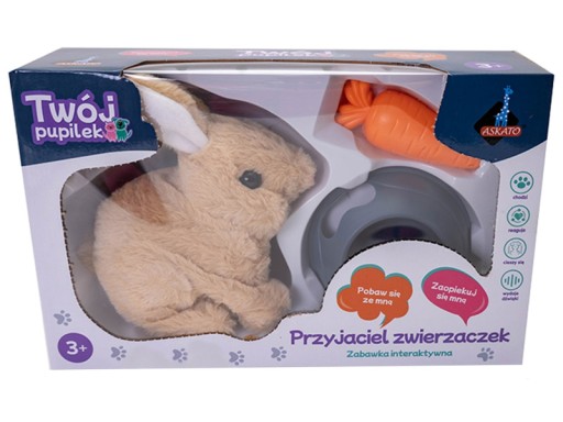 Króliczek na baterie z akcesoriami