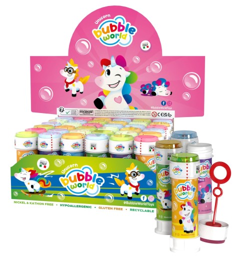 Bańki mydlane 60ml Jednorożec (36szt)