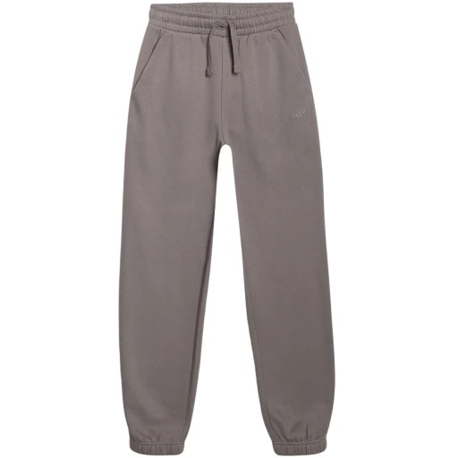 4F Spodnie Dresowe Chłopięce Joggery 4FJWAW25TTROM1245-22S Antracyt 140 cm.
