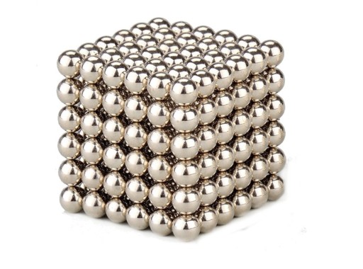 Klocki magnetyczne Grami Neocube Srebrne D5 216