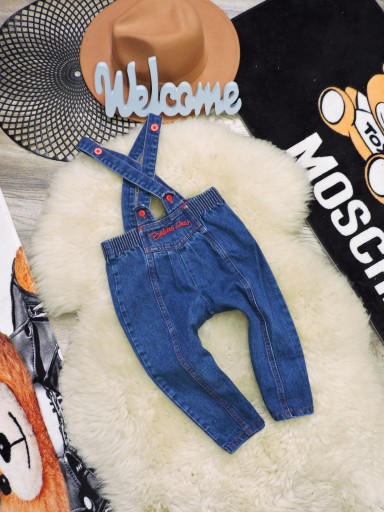 Babies Wear - spodnie jeans szelki , kant r 80