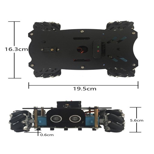 Zestaw podwozia samochodowego robota 4WD z silnikami 4Pcs TT i innymi dla