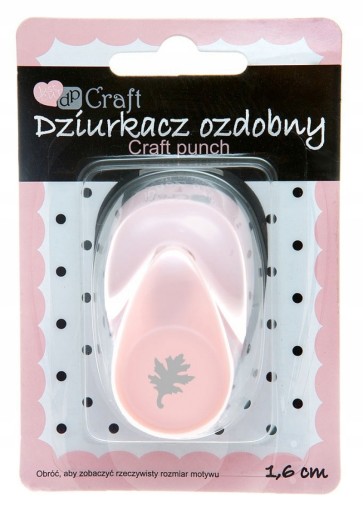 Dziurkacz 1,6cm DĄB Przybory PLASTYCZNE Dla Dzieci KREATYWNY Dziurkacz Diy