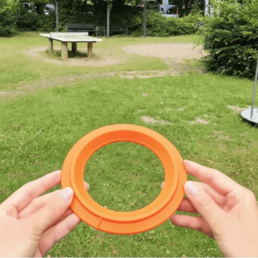 Małe frisbee pomarańczowe latający dysk do zabawy na dworze i na plażę
