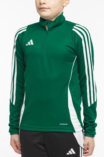 Adidas bluza dziecięca poliester zielony rozmiar 140