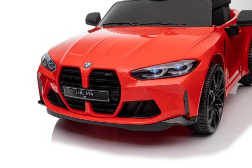 Auto PREZENT elektryczny na akumulator BMW M4 EVA skóra czerwony