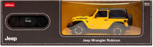 JEEP WRANGLER JL R/C ZDALNIE STEROWANY SAMOCHÓD AUTO 1:24 ŻÓŁTY