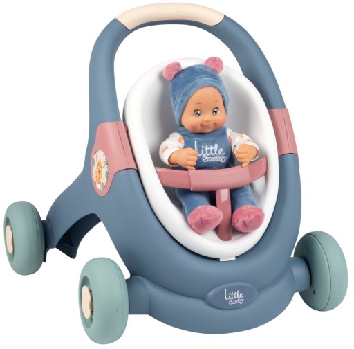 Chodzik 3 w 1 z lalką Little Smoby