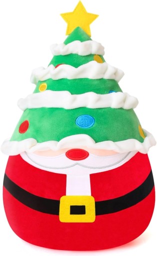 MASKOTKA PLUSZOWY MIKOŁAJ CHOINKA 33 cm