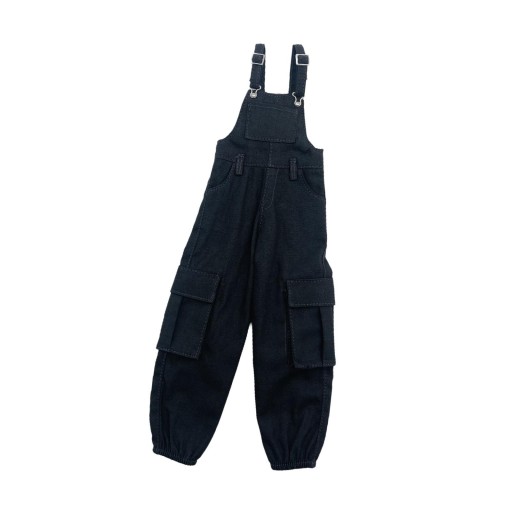1/6 Scale Bib Overalls Outfit Cosplay Realistic Cloth Fashion gray
