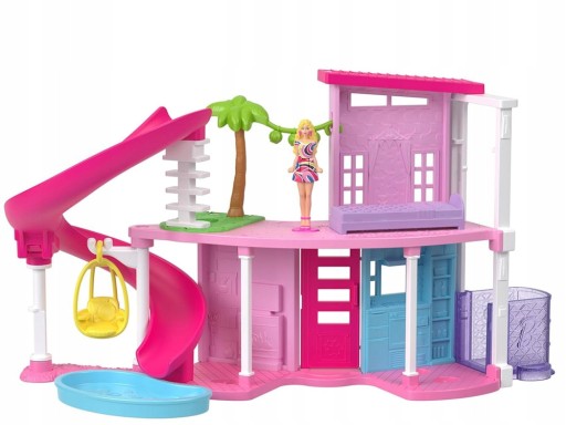 BARBIE BARBIELAND MINI DOMEK I LALKA ZABAWKA DLA DZIEWCZYNKI HYF45